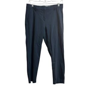 J.Jill Wearever Collection Refined Woven Trouser Dress Pants Navy 8 Petite